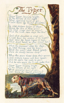 'The Tyger', plate 41 from 'Songs of Experience' von William Blake