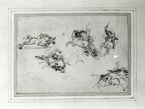 Study of Horsemen in Combat by Leonardo Da Vinci