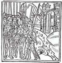 Crusaders, printed by Wynkyn de Worde by English School