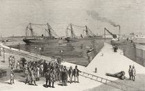 Visit of the Viceroy of India to the Sassoon Dock at Bombay by English School