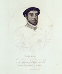 Portrait of David Rizio, from an original painted in 1564 von English School