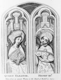 Queen Eleanor and Henry III by English School