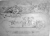 Scythed Chariot, c.1483-85 von Leonardo Da Vinci