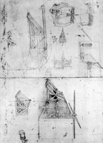 Machinery designs, fol. 394v von Leonardo Da Vinci