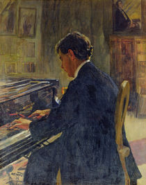 Portrait of Joseph Hofman, 1912 by Jan Franzevich Cioglinsky