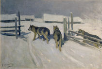 Wolfs, Winter Night, c.1910 by Alexei Steipanovitch Stepanov