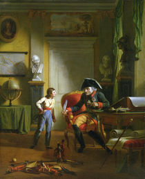 Frederick II the Great with his grandnephew Frederick Wiliam III by German School