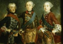 Paul, Frederick II and Gustav Adolph of Sweden von German School