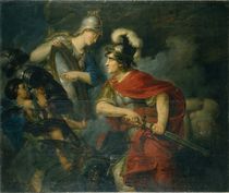 Minerva Showing her Envy in the Polished Shield von Christian Bernhard Rode