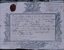 Permit for the Battle of Rossbach by German School