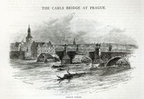 Prague Bridge, from 'Leisure Hour' von English School