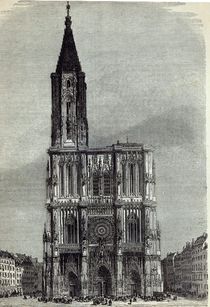 Strasburg Cathedral, from 'The Illustrated London News' by English School