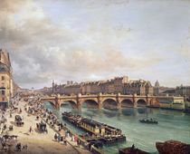 View of Pont Neuf, 1832 by Giuseppe Canella