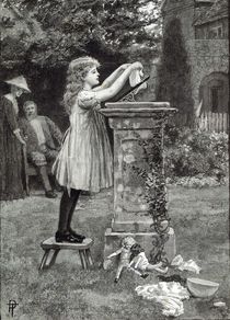 Washing day, from 'Leisure Hour' by English School