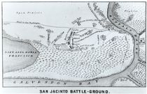 Ground Plan of the Battle of San Jacinto by American School