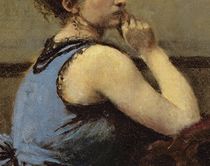 The Woman in Blue, 1874 by Jean Baptiste Camille Corot