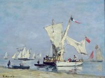 Sailing Boats, c.1869 by Eugene Louis Boudin