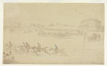 A Race of the Knavesmire at York by Thomas Rowlandson