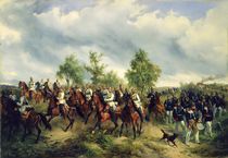 Prussian cavalry on expedition by Carl Schulz