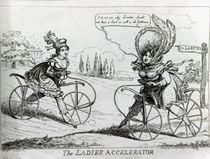 The Ladies Accelerator, 1819 von Isaac Robert Cruikshank