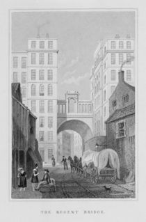 The Regent Bridge, Edinburgh von Thomas Hosmer Shepherd