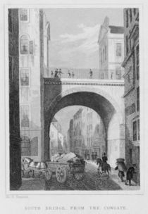 South Bridge from the Cowgate by Thomas Hosmer Shepherd