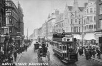 Market Street, Manchester, c.1910 by English Photographer