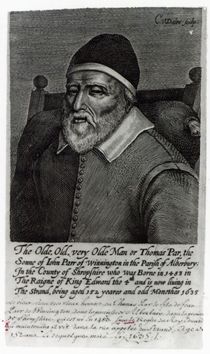 Old Tom Parr, 1635 by English School
