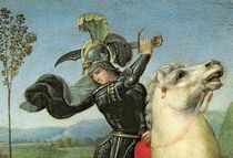 St. George Struggling with the Dragon von Raphael