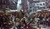 The Market of Verona, 1884 von Adolph Friedrich Erdmann von Menzel