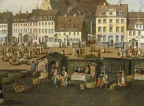 The New Market in Berlin with the Marienkirche c.1770 by Carl Traugott Fechhelm
