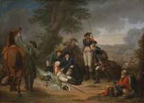 The Death of Field Marshal Schwerin at the Battle of Prague by Johann Christoph Frisch
