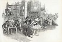 Scene from the new Ballet of 'The Wags of Wapping' von English School