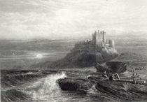 Bamborough Castle, engraved by S. Bradshaw by John Mogford