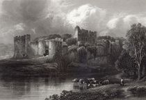 Chepstow Castle, engraved by R. Hinshelwood von Edmund Morison Wimperis