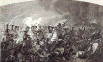 Charge of Lord Somerset's Heavy Brigade at Waterloo by English School