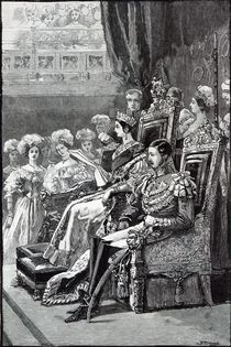 The Queen Opening Parliament in 1846 von English School