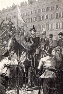 The King of Prussia addressing the Berliners in 1848 by English School