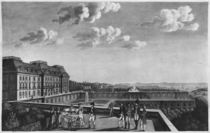 First steps of King of Rome on the terrace of Saint-Cloud by French School