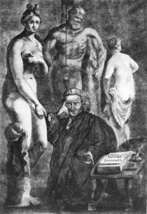 Satirical portrait of Laurence Sterne von English School