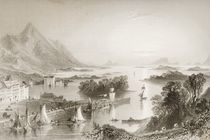 Clew Bay seen from Westport by William Henry Bartlett