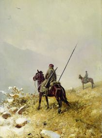 The Patrol, 1887 by Pyotr Nikolayevich Grusinsky
