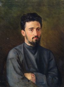 Portrait of Vsevolod M. Garshin by Mikhail Georgievich Malyshev