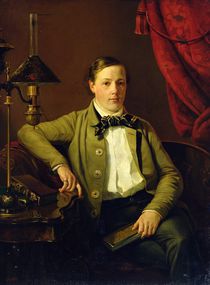 Portrait of Apollon Maykov von Grigory Mikhailov