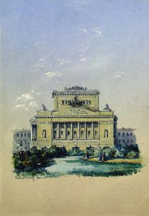 The Alexander Theatre in St. Petersburg by Vasili Semenovich Sadovnikov