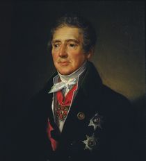 Portrait of Ivan Dmitriev, 1835 von Vasili Andreevich Tropinin