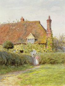 Sunflower Cottage by Helen Allingham