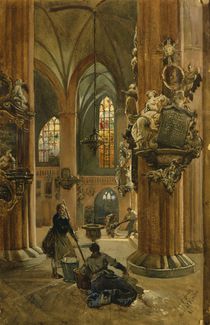 Interior of the Church of St. Nicholas by Julius the Younger Jacob