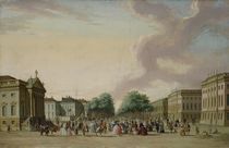 Unter den Linden, Berlin, 1770 von Karl Friedrich Fechhelm