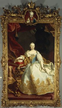 Portrait of Empress Maria Theresa with Joseph II as a child von Martin Meytens the Younger